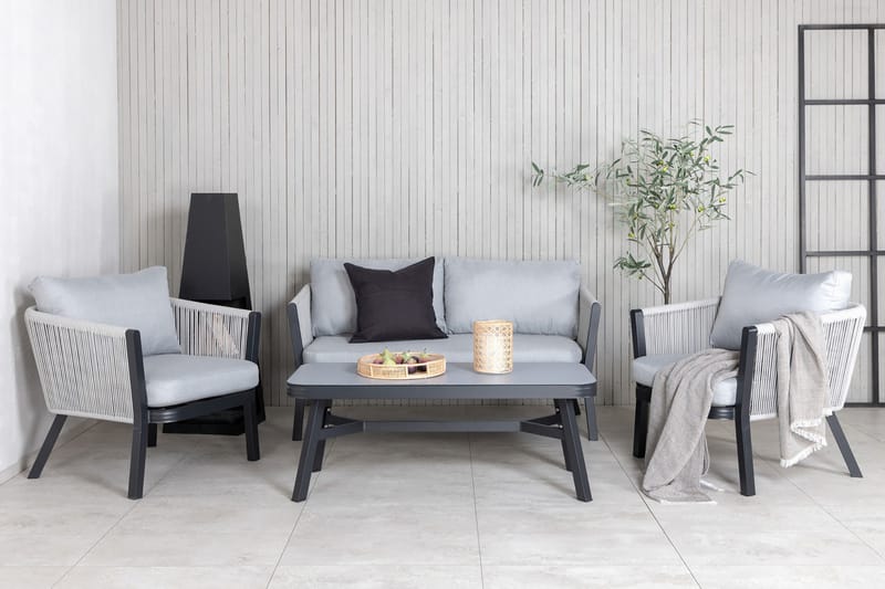 Virya Loungesæt 4-Pers. - Hvid - Havemøbler - Loungemøbler - Loungesæt