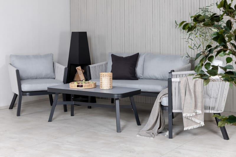 Virya Loungesæt 4-Pers. - Hvid - Havemøbler - Loungemøbler - Loungesæt