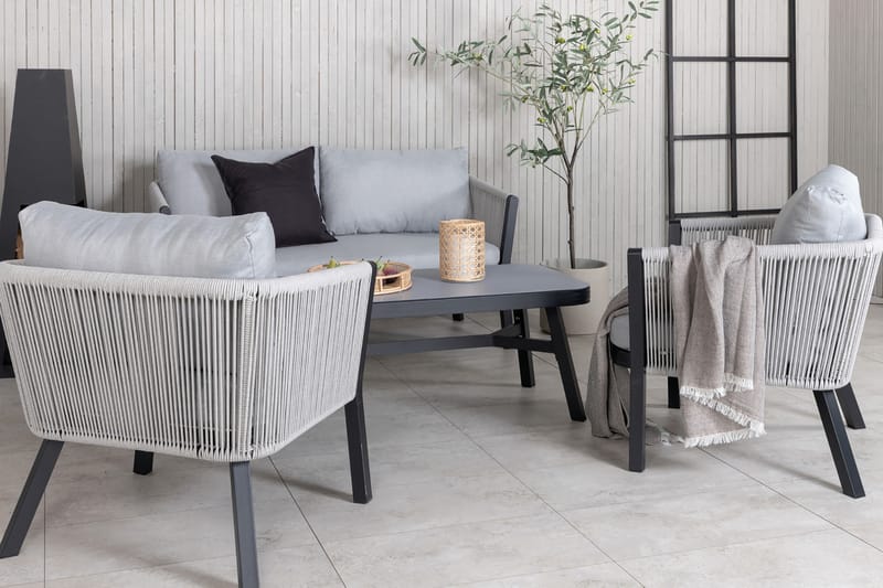 Virya Loungesæt 4-Pers. - Hvid - Havemøbler - Loungemøbler - Loungesæt
