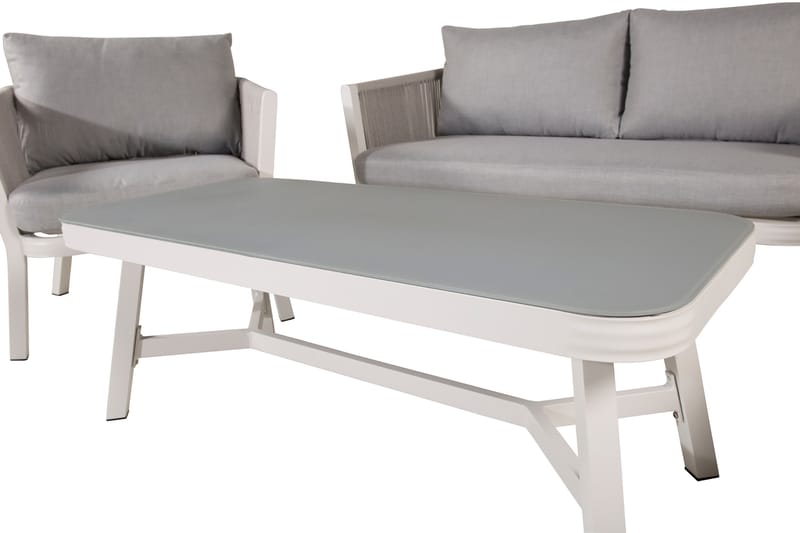 Virya Loungesæt 4-Pers. - Hvid - Havemøbler - Loungemøbler - Loungesæt