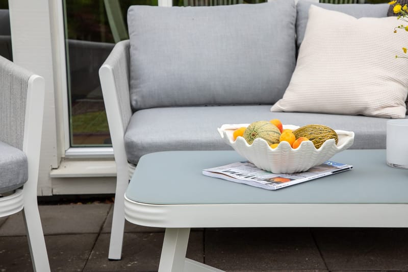 Virya Loungesæt 4-Pers. - Hvid - Havemøbler - Loungemøbler - Loungesæt