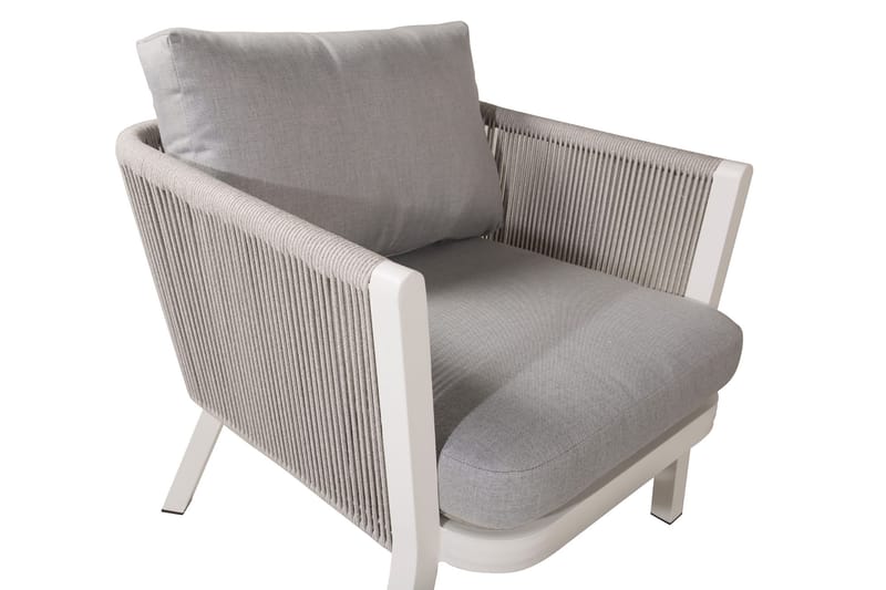 Virya Loungesæt 4-Pers. - Hvid - Havemøbler - Loungemøbler - Loungesæt