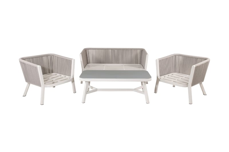 Virya Loungesæt 4-Pers. - Hvid - Havemøbler - Loungemøbler - Loungesæt