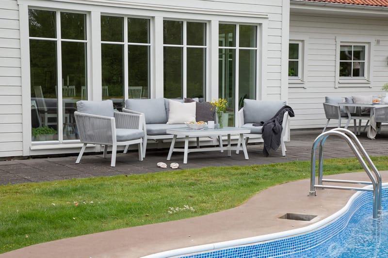 Virya Loungesæt 4-Pers. - Hvid - Havemøbler - Loungemøbler - Loungesæt