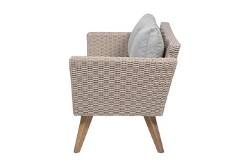 Vittoria Loungegruppe 91 cm - Brun - Havemøbler - Loungemøbler - Loungesæt