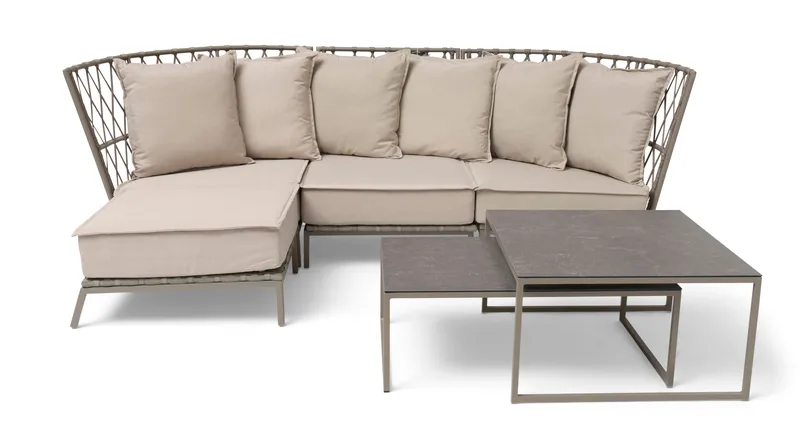 Loungesofa Hillerstorp Jet Set 3-personers - Beige - Havemøbler - Loungemøbler - Loungesofaer