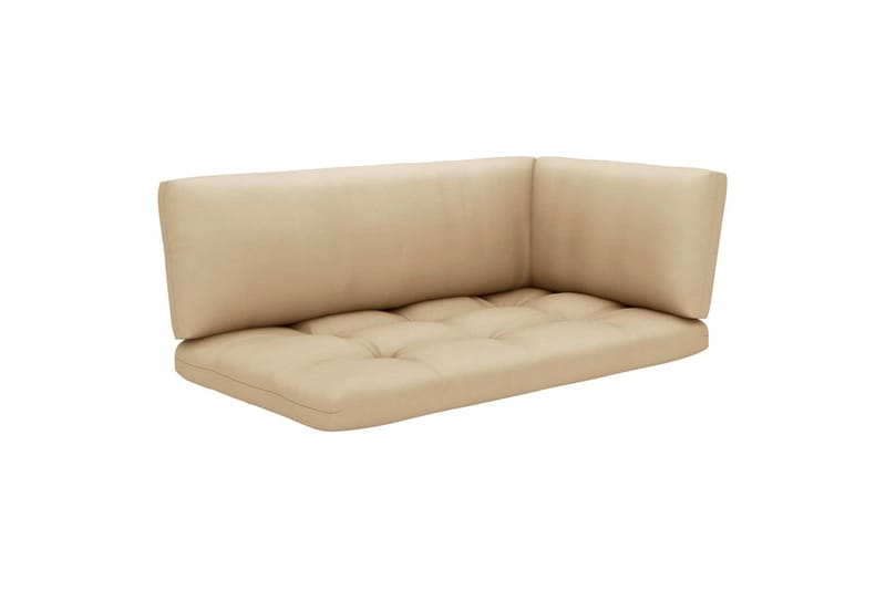 2-personers pallesofa med hynder imprægneret fyrretræ - Brun - Havemøbler - Loungemøbler - Loungesofaer