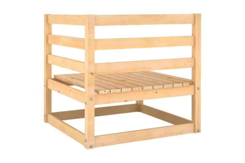 2-personers havesofa m. hynder massivt fyrretræ - Brun - Havemøbler - Loungemøbler - Loungesofaer