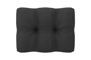 2-personers havesofa med hynder massivt fyrretræ grå - Grå - Havemøbler - Loungemøbler - Loungesofaer
