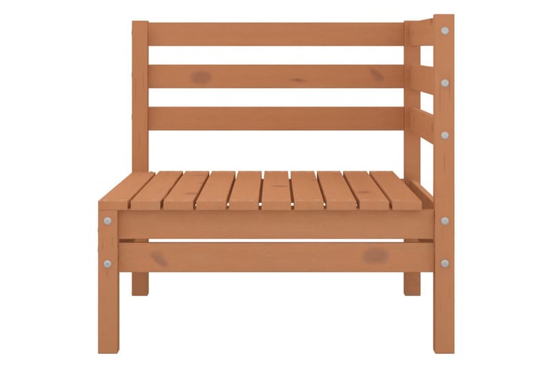 2-personers havesofa massivt fyrretræ gyldenbrun - Brun - Havemøbler - Loungemøbler - Loungesofaer