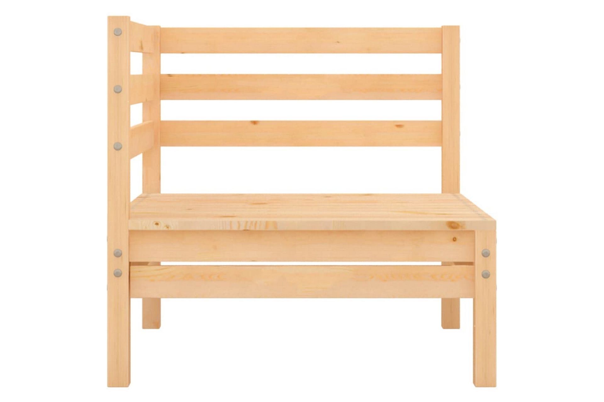 2-personers havesofa massivt fyrretræ - Brun - Havemøbler - Loungemøbler - Loungesofaer