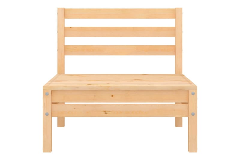 2-personers havesofa massivt fyrretræ - Brun - Havemøbler - Loungemøbler - Loungesofaer