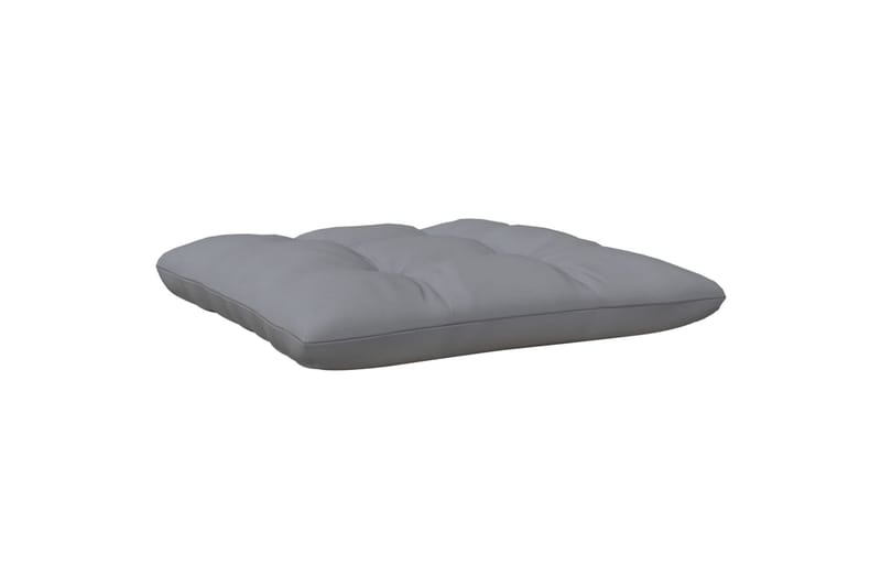 2-personers havesofa med grå hynder massivt fyrretræ - Brun - Havemøbler - Loungemøbler - Loungesofaer