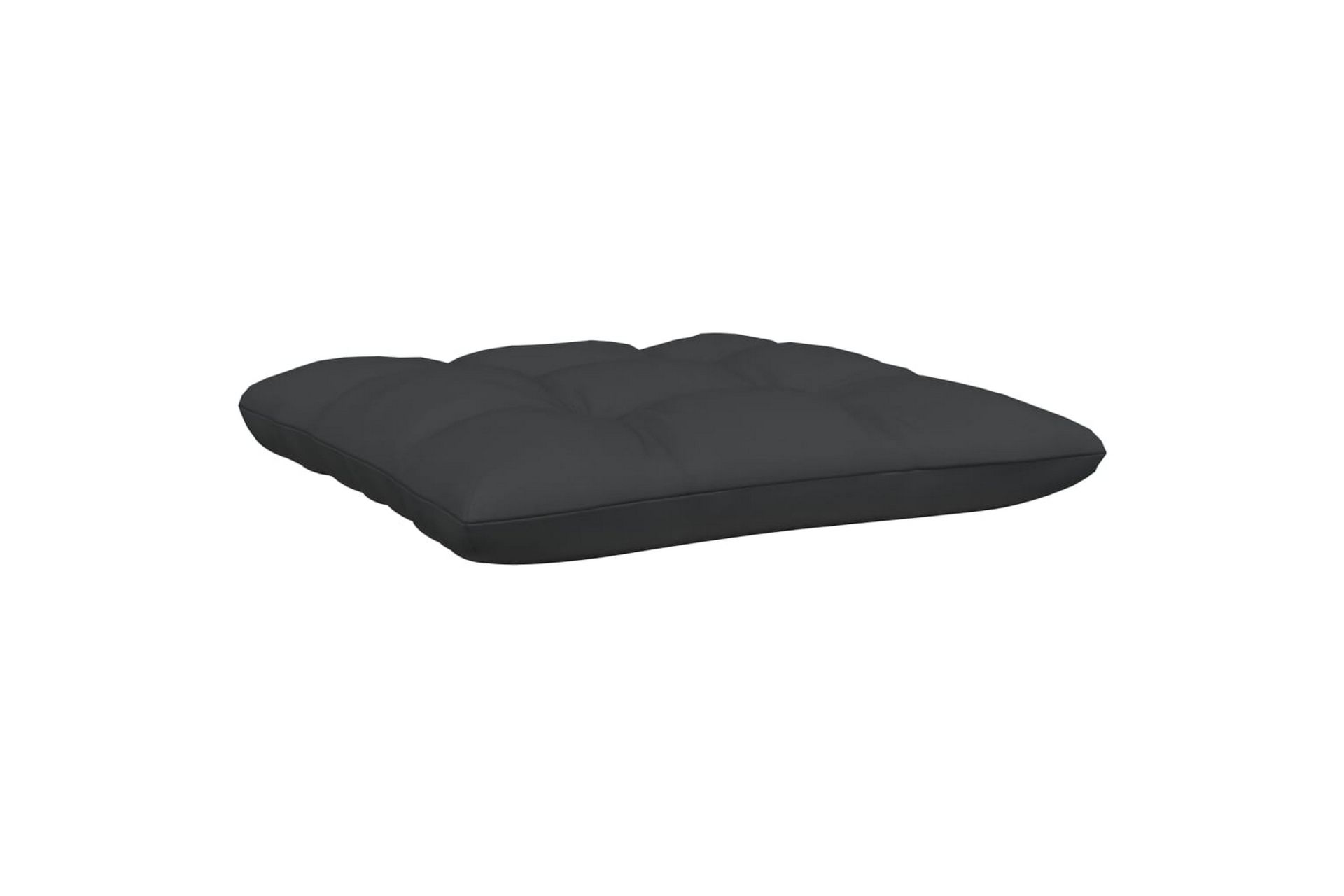2-personers havesofa med hynder massivt fyrretræ sort - Sort - Havemøbler - Loungemøbler - Loungesofaer