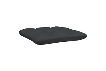 2-personers havesofa med hynder massivt fyrretræ sort - Sort - Havemøbler - Loungemøbler - Loungesofaer