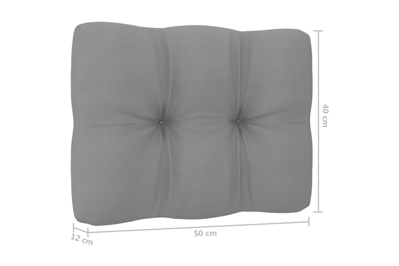 3-personers sofa med hynder massivt fyrretræ - Brun - Havemøbler - Loungemøbler - Loungesofaer