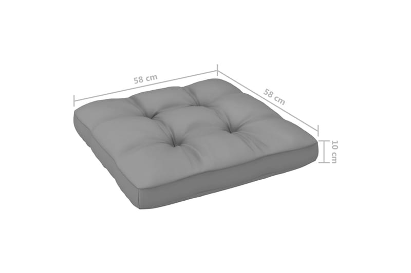 4-personers sofa med hynder massivt fyrretræ - Brun - Havemøbler - Loungemøbler - Loungesofaer