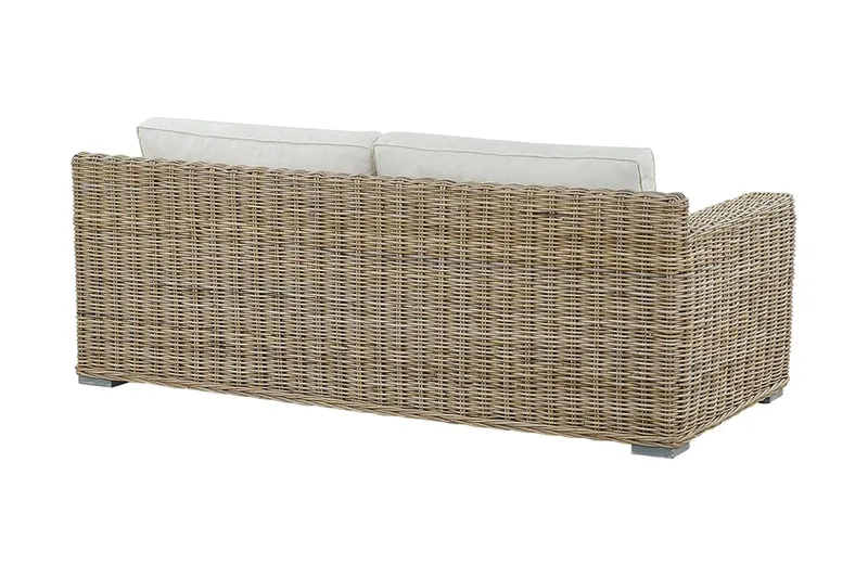 Apriliana 2-Pers. Sofa - Polyrattan/Lysebrun - Havemøbler - Loungemøbler - Loungesofaer