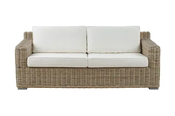 Apriliana 2-Pers. Sofa - Polyrattan/Lysebrun - Havemøbler - Loungemøbler - Loungesofaer