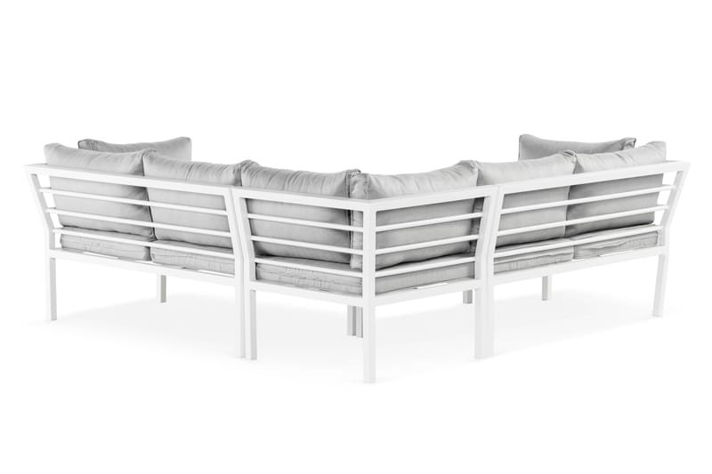 Ariany Hjørnesofa - Hvid/Grå - Havemøbler - Loungemøbler - Loungesofaer