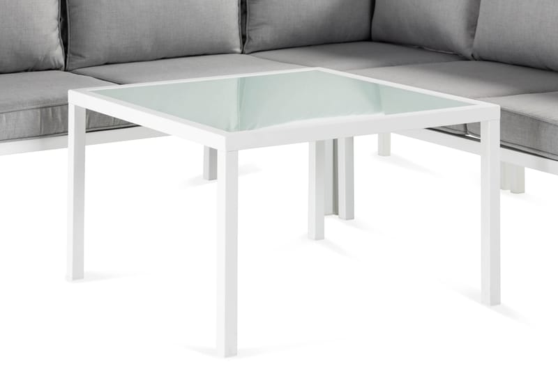 Ariany Hjørnesofa - Hvid/Grå - Havemøbler - Loungemøbler - Loungesofaer