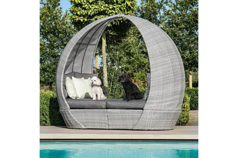 Ascot Daybed 118x215xH187  cm Grå - Havemøbler - Loungemøbler - Loungesofaer