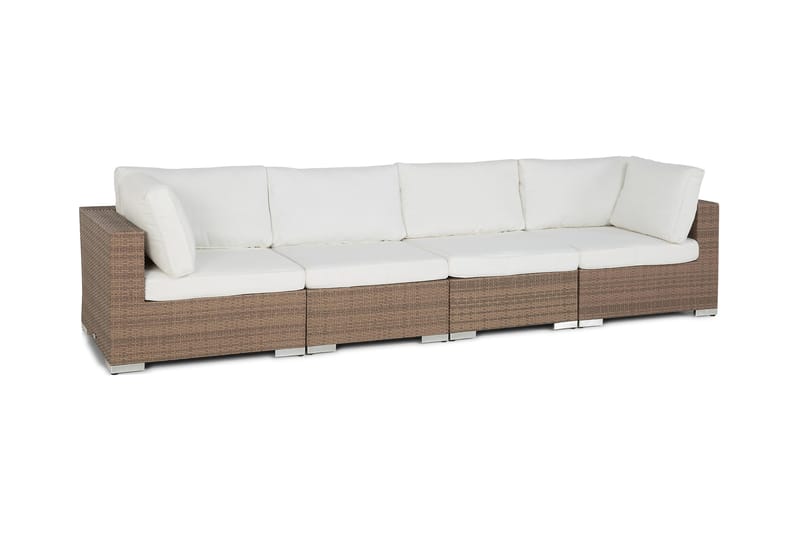 Bahamas Loungesofa 4 Personers - Sand - Havemøbler - Loungemøbler - Loungesofaer