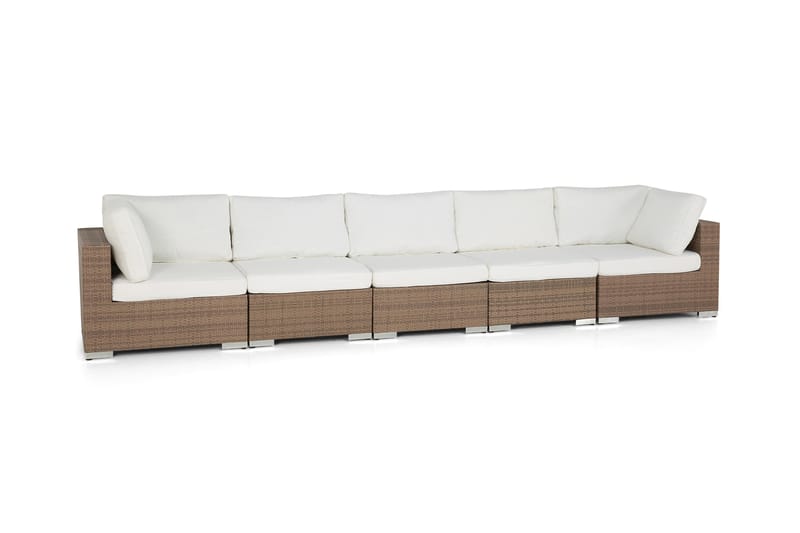 Bahamas Loungesofa 5 Personers - Sand - Havemøbler - Loungemøbler - Loungesofaer
