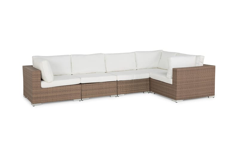 Bahamas Loungesofa 5 Personers - Sand - Havemøbler - Loungemøbler - Loungesofaer