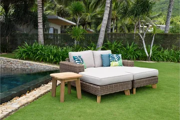 Barbados Sofa med Armlæn Venstre - Beige - Havemøbler - Loungemøbler - Loungesofaer