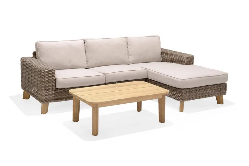 Barbados Sofa med Armlæn Venstre - Beige - Havemøbler - Loungemøbler - Loungesofaer