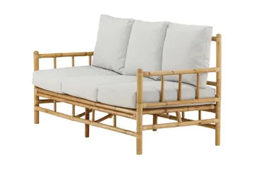 Cane Sofa 3-Pers. - Brun/Hvid - Havemøbler - Loungemøbler - Loungesofaer