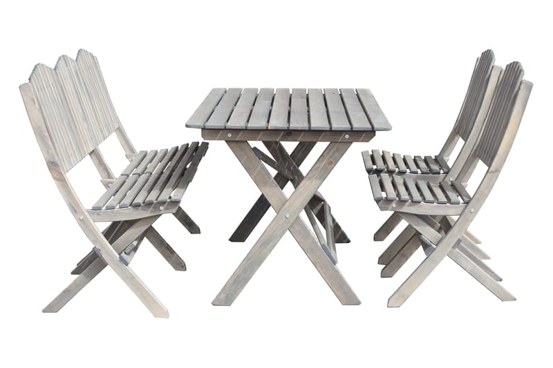 Delpino Sofagruppe - Grå - Havemøbler - Udendørsgruppe - Havesæt