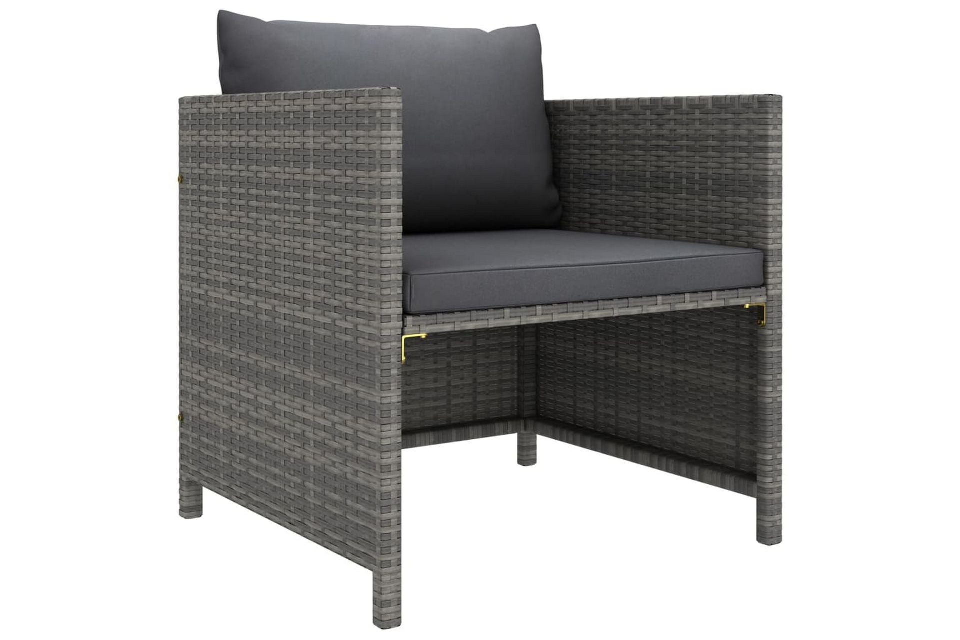 havesofa med hynder polyrattan grå - Grå - Havemøbler - Loungemøbler - Loungesofaer