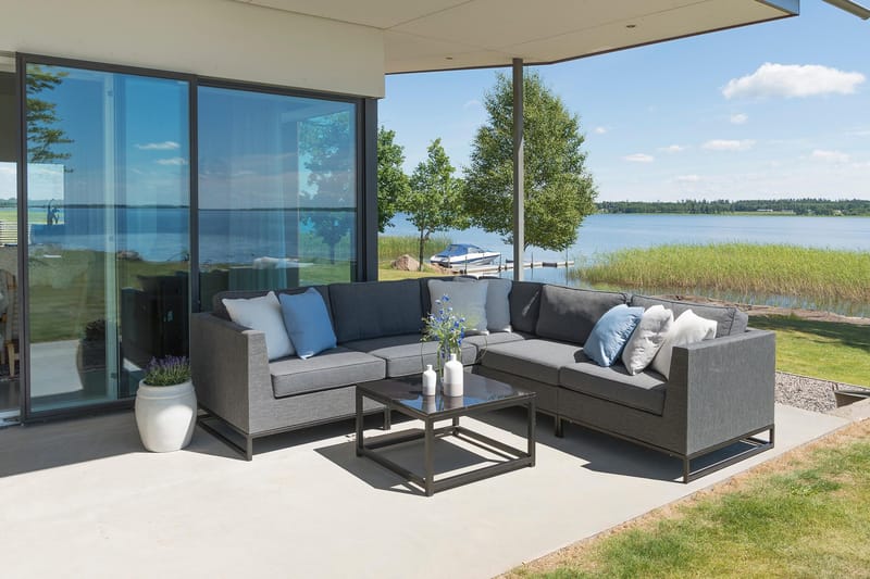 Hillerstorp Adelshamn hjørnesofa til udendørsbrug - Grå - Havemøbler - Loungemøbler - Sofagrupper udendørs