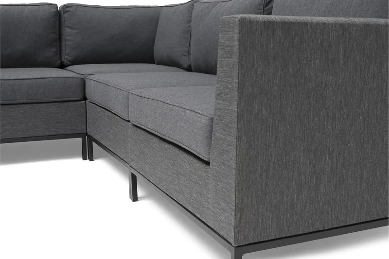 Hillerstorp Adelshamn hjørnesofa til udendørsbrug - Grå - Havemøbler - Loungemøbler - Sofagrupper udendørs
