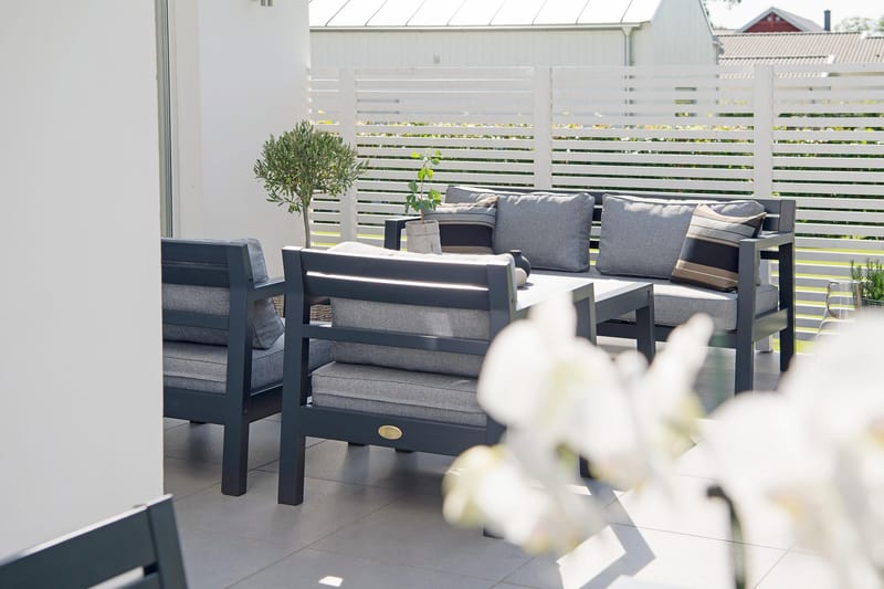 Hillerstorp Stoltö Lounge havesofa - Grå|Sort - Havem øbler - Loungemøbler - Loungesofaer
