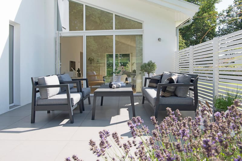 Hillerstorp Stoltö Lounge havesofa - Grå|Sort - Havemøbler - Loungemøbler - Loungesofaer