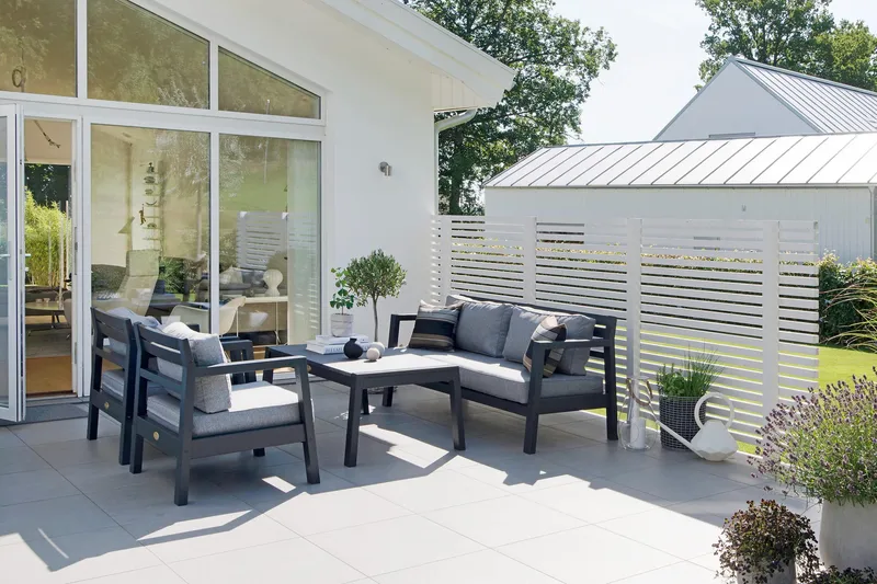 Hillerstorp Stoltö Lounge havesofa - Grå|Sort - Havemøbler - Loungemøbler - Loungesofaer