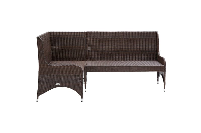 hjørnesofaer til haven 2 stk. polyrattan brun - Brun - Havemøbler - Loungemøbler - Loungesofaer