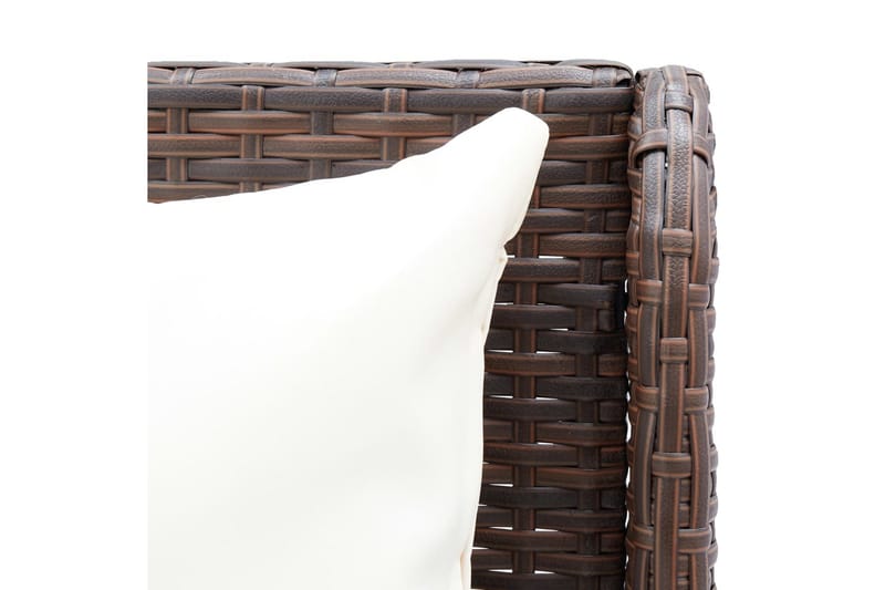 hjørnesofaer til haven 2 stk. polyrattan brun - Brun - Havemøbler - Loungemøbler - Loungesofaer