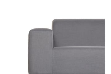 Hughen 3-Pers. Sofa - Grå/Sort - Havemøbler - Loungemøbler - Loungesofaer
