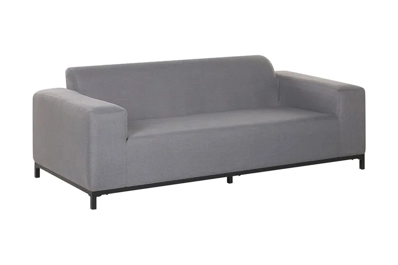 Hughen 3-Pers. Sofa, Grå/Sort