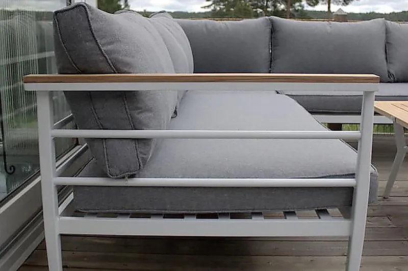 Mexico Hjørnesofa - Hvid - Havemøbler - Havesofaer & bænke - Havesofaer