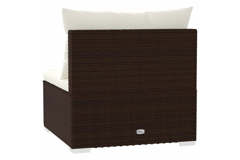 midtersæde til havesofa med hynder polyrattan brun - Brun - Havemøbler - Loungemøbler - Loungesofaer