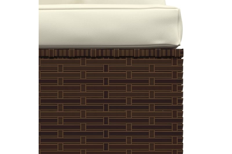 midtersæde til havesofa med hynder polyrattan brun - Brun - Havemøbler - Loungemøbler - Loungesofaer