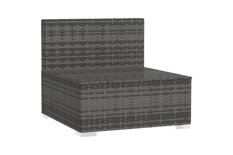 midtersæde til havesofa med hynder polyrattan grå - Grå - Havemøbler - Loungemøbler - Loungesofaer