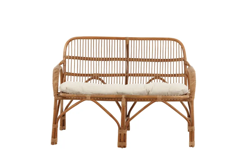 Nella Rattan Sofa, Beige