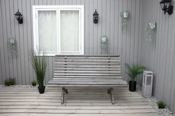 Norvald Bænk - Grå - Havemøbler - Havesofaer & bænke - Udendørs bænk & havebænk