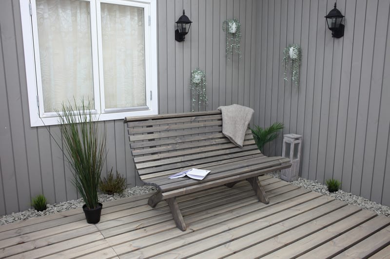 Norvald Bænk - Grå - Havemøbler - Loungemøbler - Loungesofaer